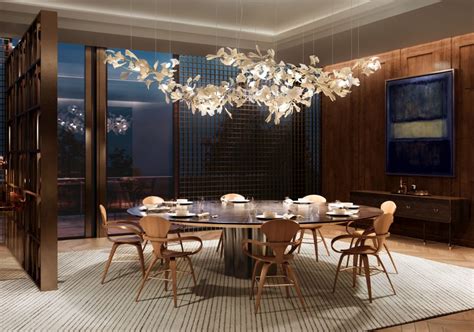 Dining room lighting chandelier Gingko / 700 for Hospitality