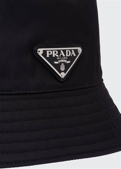 Prada Men's Nylon Logo Bucket Hat - Bergdorf Goodman