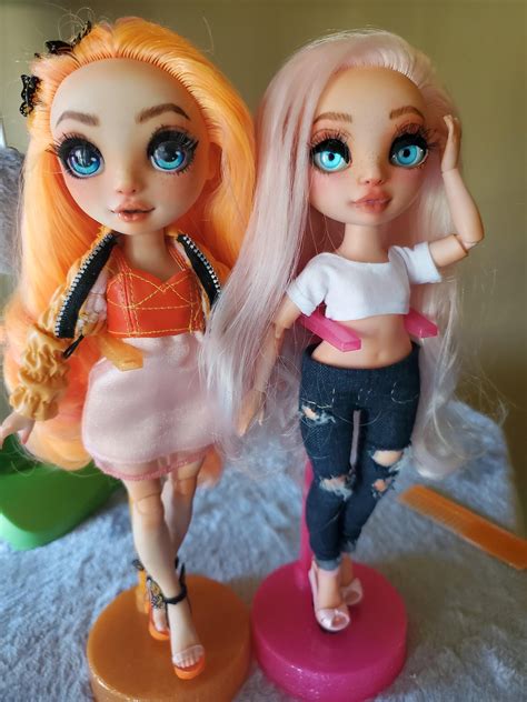 Makeover Poppy and custom Bella. Love the Rainbow High dolls. : Dolls