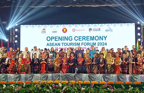 Dazzling Opening Ceremony of the Asean Tourism Forum 2024 in Vientiane ...