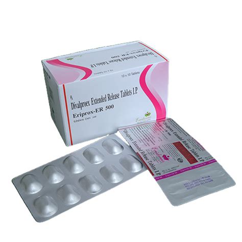 DIVALPROEX SODIUM EXTENDED RELEASE 500MG | ERIPROX ER 500