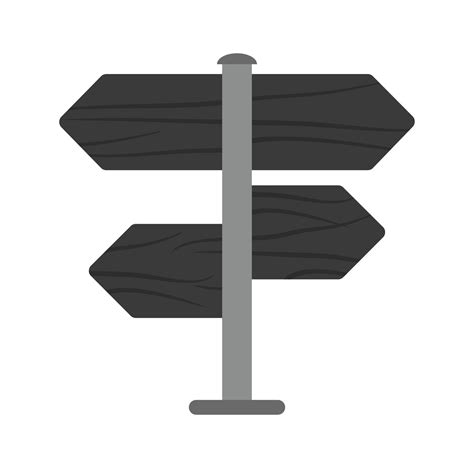 Street Sign Flat Greyscale Icon 15674439 Vector Art at Vecteezy