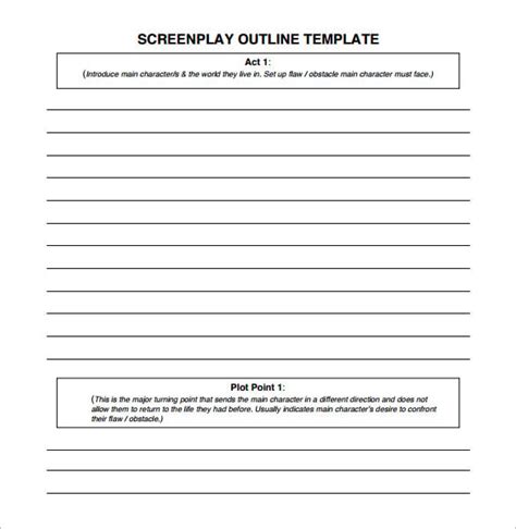 Script Outline Template