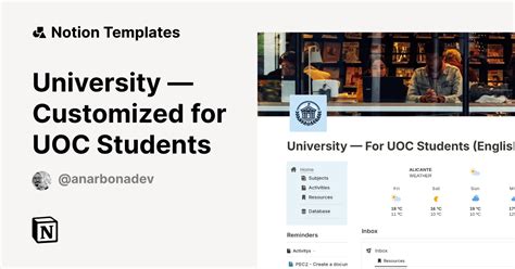 University — Customized for UOC Students Template by Amador Narbona ...