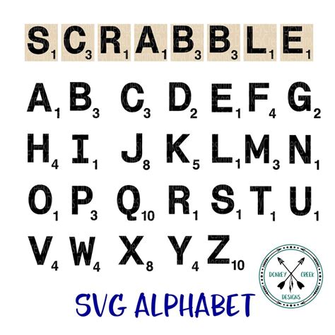 Scrabble letters SVG scrabble tile svg silhouette file diy | Etsy