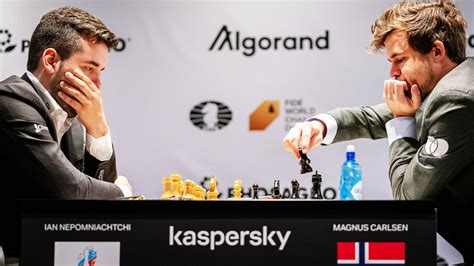 Ian Nepomniachtchi vs Magnus Carlsen || World Chess Championship (2021 ...