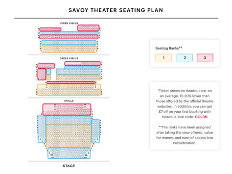 Savoy Theatre Seating Plan - Find the Best Seats for Dreamgirls London