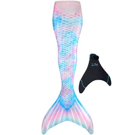 Mermaid Tails with Monofin for Swimming by Fin Fun in Kids and Adult ...