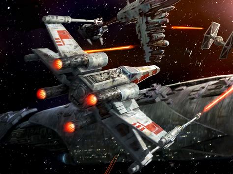 Epic X-Wing Battle - Star Wars HD Wallpaper