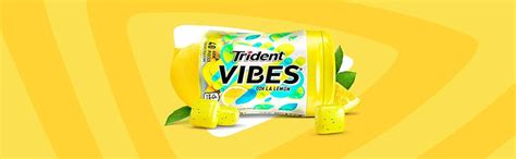 Amazon.com: Trident Vibes Ooh La Lemon Sugar Free Chewing Gum - 4 Bottles (160 Pieces Total ...