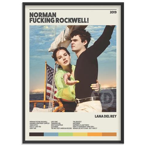 Lana Del Rey NFR! Norman F-ing Rockwell Poster