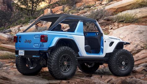 Jeep says its new electric Wrangler SUV concept goes 0-60 mph in 2 seconds