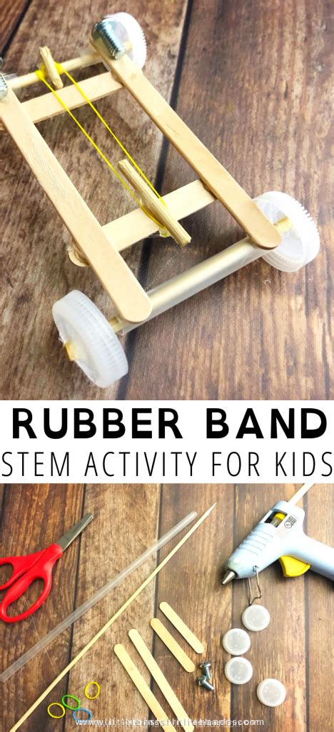 How To Make A Rubber Band Car - Little Bins for Little Hands