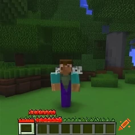 Minecraft's survival multiplayer screenshot on Craiyon