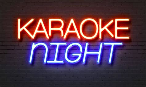 Who is getting their Karaoke on tonight? | Neon signs, Wall background, Brick wall background