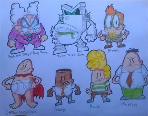 the captain underpants movie cast by theguywhodrawsalot on @DeviantArt Dreamworks Movies ...