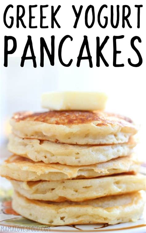 Greek Yogurt Pancakes {PERFECTLY FLUFFY} - Mama Loves Food