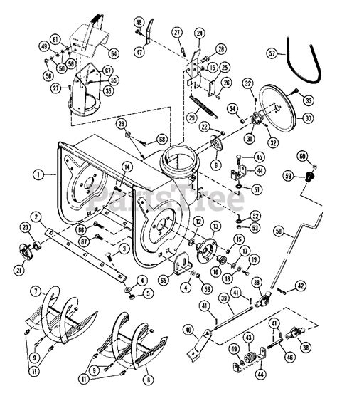 Ariens 924072 (ST 824) - Ariens 24" Snow Blower, 8hp Tecumseh (SN: 000101 & Above) Sno-Thro 24 ...