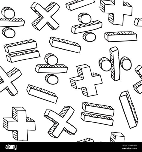 Seamless math symbols vector background Stock Vector Art & Illustration ...