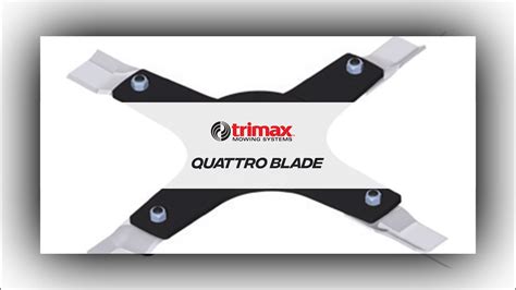 Trimax Turf Mower Quattro Blade - YouTube