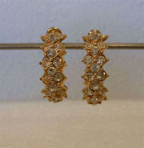 Signed swarovski earrings vintage - Gem