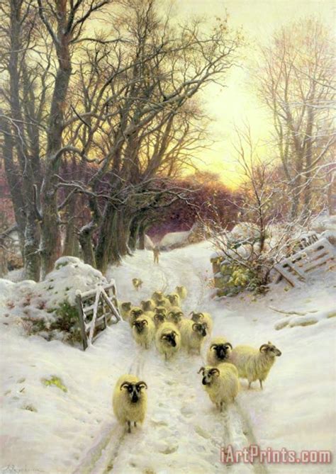 Joseph Farquharson The Sun Had Closed the Winter's Day painting - The ...