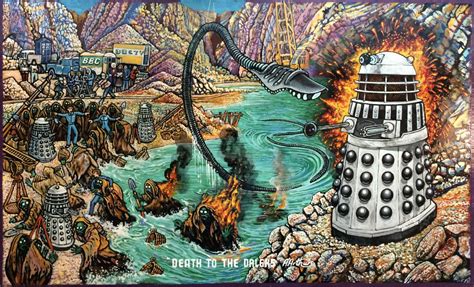 Death To The Daleks (2017), in Ben Heywood's Illustration art Comic Art Gallery Room