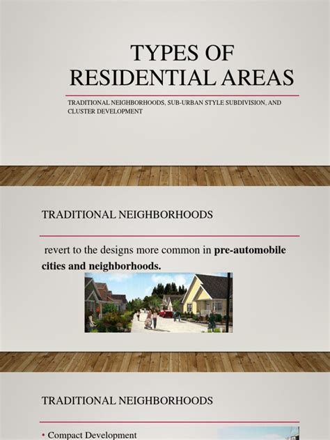 Types of Residential Areas | PDF