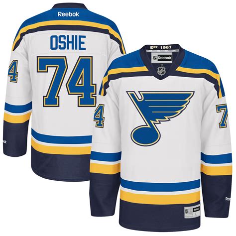 Reebok TJ Oshie St. Louis Blues White Away Premier Jersey