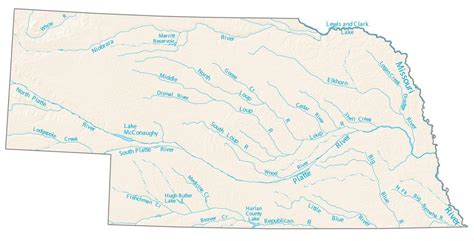 Nebraska County Map - GIS Geography