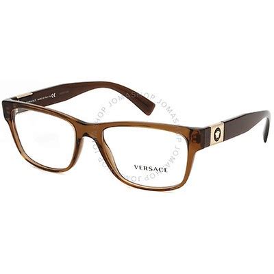 Versace Men's Black Cat Eye Eyeglass Frames VE1263100955 VE1263 1009 55 8056597051446 - Jomashop