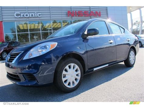 2012 Blue Onyx Metallic Nissan Versa 1.6 SV Sedan #59529084 Photo #14 ...