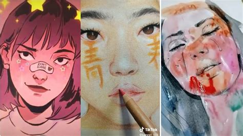 TIKTOK ART VIDEOS | SATISFYING COMPILATION - YouTube