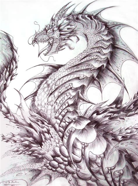 .leviathan. by XRosewaterX on deviantART | DRAGONES | Pinterest | deviantART, Dragons and Zentangle