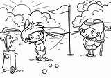 Golf coloring pages  ColoringLib sketch template
