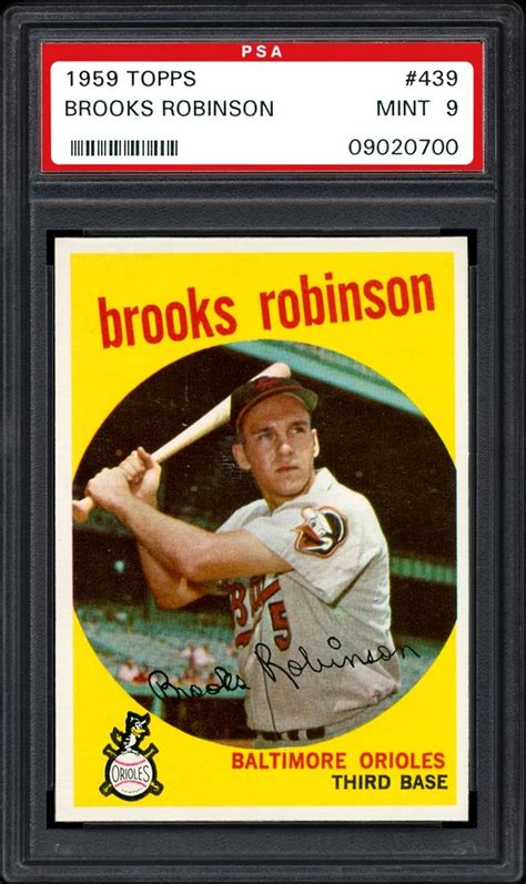 Auction Prices Realized Baseball Cards 1959 TOPPS Brooks Robinson Summary