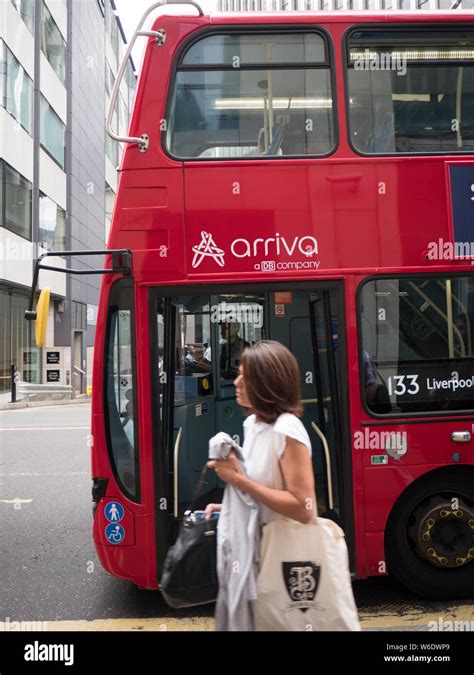 Arriva London Red double decker bus with passengers, Arriva Group Arriva UK Bus is part of the ...