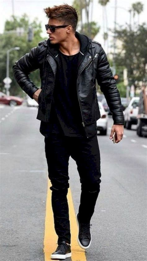 55 Perfect Casual Winter Outfits Ideas for Men to Stay Fashionable | Leather jacket outfit men ...