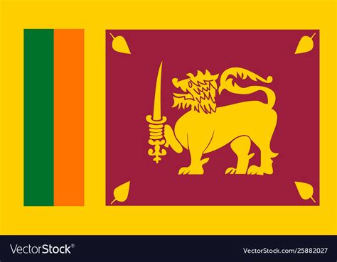 Sri lanka flag lanka flag Royalty Free Vector Image