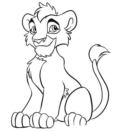 Kovu Lion King 2 Lion Coloring Pages - Print Color Craft