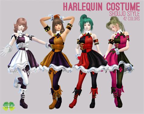 Harlequin Costume for The Sims 4 by Cosplay Simmer | Harlequin costume ...