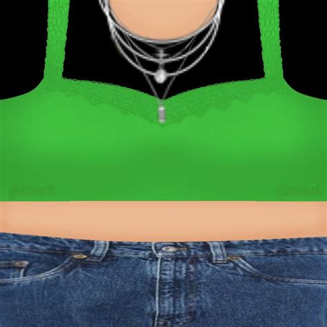 Aesthetic Crop Top Roblox Clothes Template