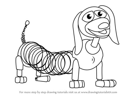 Learn How to Draw Slinky Dog from Toy Story (Toy Story) Step by Step ...