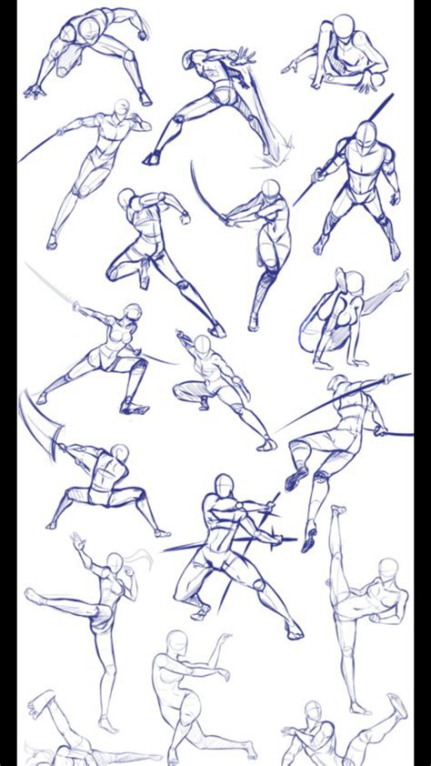 Pin by Deny.studios on Simplified anatomy | Art reference poses, Anime ...