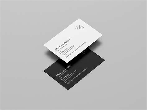 Clean business cards mockup - Instant Download