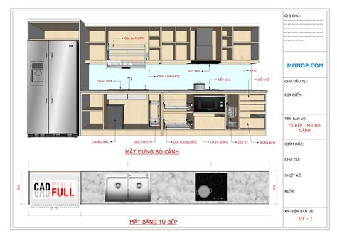 Layout Sketchup - Tủ Bếp Mẫu 1 | CADFULL | FREE AUTOCAD BLOCKS