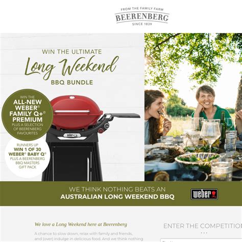 Win a Weber Family Q+ Premium Prize Pack or 1 of 30 Weber Baby Q Prize ...