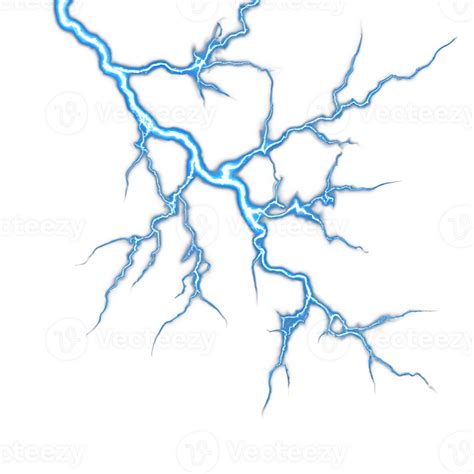 illustration of lightning strike. lightning bolt close up. thunder ...