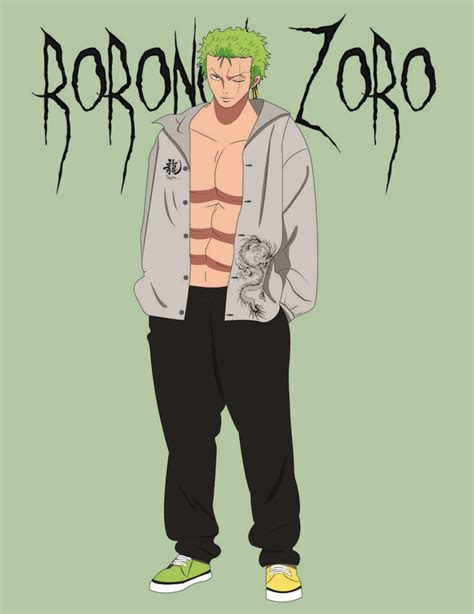 DRIP RORONOA ZORO in 2022 | Zoro, Street wear, Roronoa zoro