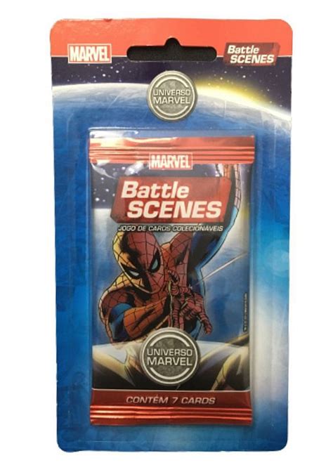 Blister Avulso com 7 Cards- Marvel Battle Scenes - Mini71 na Web